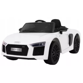   Audi R8 Spyder na bateriju Bijeli Pilot EVA daljinski upravljač Radio MP3 LED