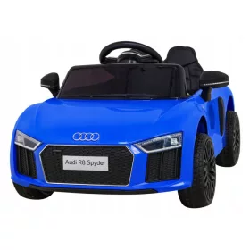   Luksuzni Audi R8 Električni Automobil za Djecu Plavi + Daljinski Upravljač + EVA Gume + Besplatno Pokretanje + MP3