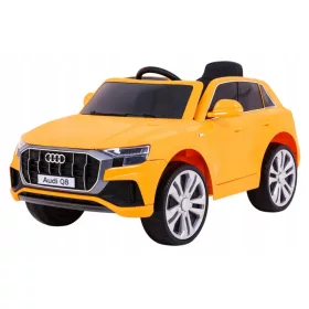   Luksuzni Električni Audi Q8 za Djecu Žute Boje s Daljinskim Upravljačem i MP3 Playerom