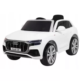   Audi Q8 Električni Dječji Automobil Bijeli s Daljinskim Upravljanjem EVA Gume MP3