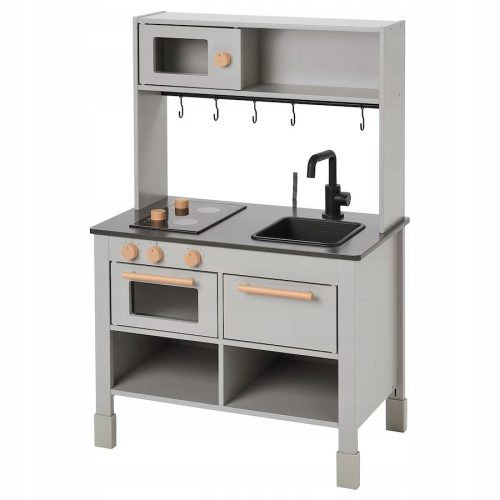 Dječja igračka kuhinja IKEA SILLTRUT, siva, 68x40x100 cm
