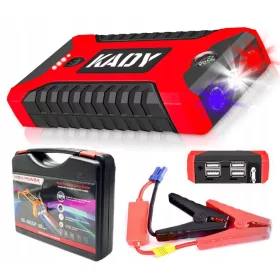   Jump Starter KADY - Pokretanje automobila, Motor Powerbank, Kompas, Kablovi 4 x USB 20000 mAh