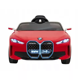   Autić igračka BMW i4 na baterije Crvena + Besplatni Start + EVA + Ekološka koža