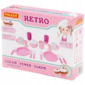 Dječji set za čaj i desert s tanjurima i čašama Polesie