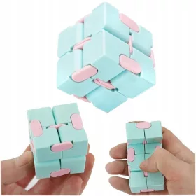 ANTISTRESNA KOCKA FIDGET CUBE NIESKONČNOST SENSORY PLAVA
