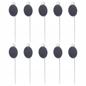    Etikete za biljke 10 kom. Viseće etikete od škriljevca Okrugli vrtni znakovi od škriljevca