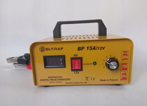  ISPRAVLJAČ 15A 6V/12V U METALNOM KUĆIŠTU NOVO