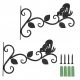  2 kom. izdržljivih držača za viseće košare u obliku biljaka leptira s 3 lista