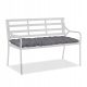  Relaxdays jastuk 50 x 118 x 7 sivi