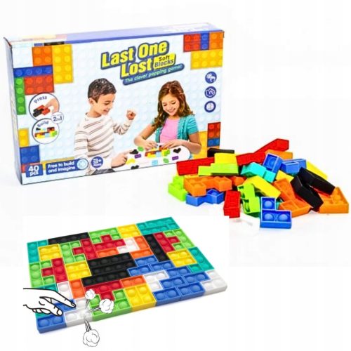 KOCKICE TETRIS UKLADANKA POP IT - BUBBLE PUZZLE 40 ELEMENATA
