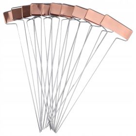    10x bakrenih oznaka za biljke, vodootpornih oznaka za višekratnu upotrebu za vrtne kolce, oznaka za biljke