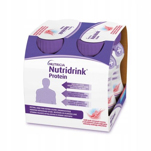 Nutridrink Protein Crveno Voće 4x125ml