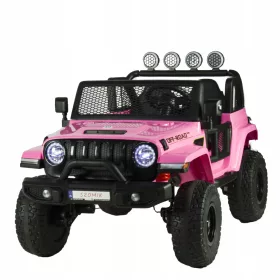    Auto na baterije Off-road MEGA 4 motori 90 W 24 volta Kožni EVA LED kotači
