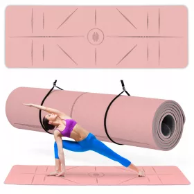    FITNESS PODLOGA za vježbe YOGE, gimnastička TPE, PROTIV KLIZANJA, debela PODLOGA
