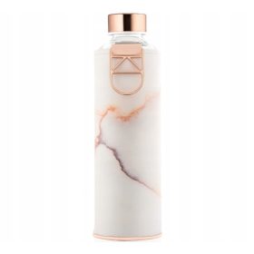    Equa Mismatch staklena boca za vodu + omot od umjetne kože Lav boje