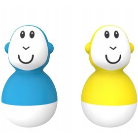    Matchstick Monkey Endless Bathtime Fun Wobblers Water Toy Blue & Yell