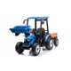  MEGA Akumulatorski traktor za djecu sa prikolicom D68 Blue 24V