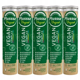   Komplet Dodataka Prehrani Plusssz Vegan Complex za Vegane i Vegetarijance, 20 Tableta