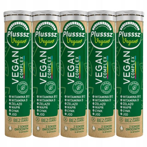 Komplet Dodataka Prehrani Plusssz Vegan Complex za Vegane i Vegetarijance, 20 Tableta