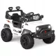  Jeep automobil na baterije za djecu, bijeli daljinski upravljač