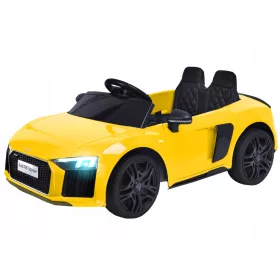    Automobil na baterije Audi R8 Spyder žuti električni automobil za djecu