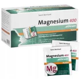   Sanct Bernhard Magnez Direkt 400 mg - Praktične saszetke s magnezijem