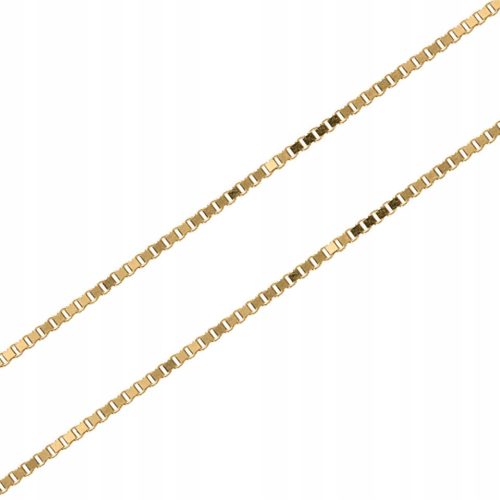 Zlatni lančić s klasičnom kockom 1mm 585 14 karata 45