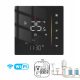 LED termostat WIFI TUYA plinski/vodeni grijač za grijanje GC 5A 95~240V crna