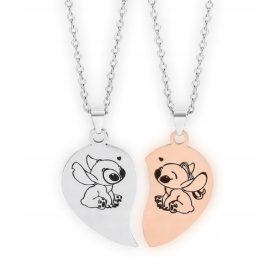    Friendship Necklace Stitch Disney Lilo & Stitch BFF BEST FRIENDS For Couples 2