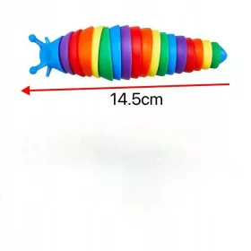   Dekompresivna igračka Gusjenica Fidget Slug od 18 cm, simpatični dekompresor