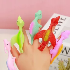   Dino katapult set za kreativnu igru s dinosaurima, praćkom i ljepljivim zidnim igračkama