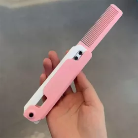 3D Gravity Comb Small Radish Folding Shrink Pet Comb Toy