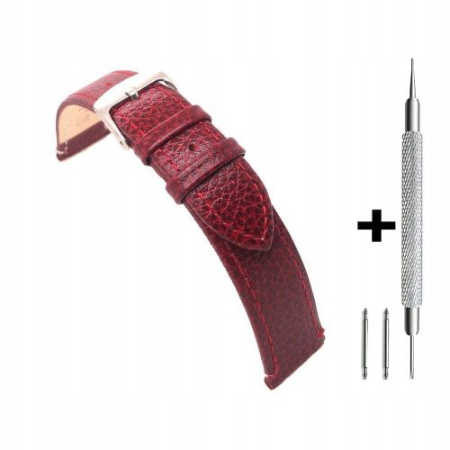 Bordowy 16mm kožni remen Diloy 86.16.04 + GRATIS alat