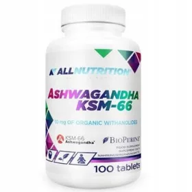   ALLNUTRITION Ashwagandha KSM-66 s BioPerine® - 100 Tableta za Smanjenje Stresa