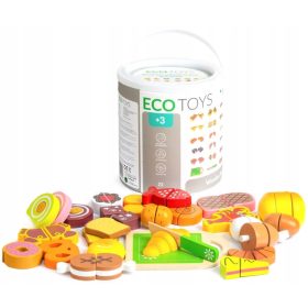 Dječji drveni rezač hrane Ecotoys TL87115
