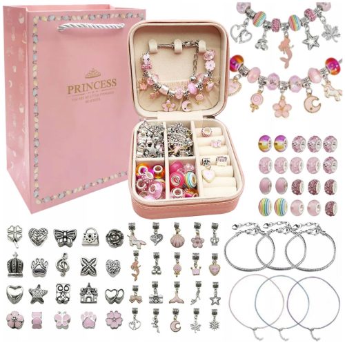  Set za izradu narukvica, ogrlica, privjesaka, torba, perle, POKLON