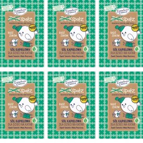   6x Sol za kupanje za djecu - Osvježavajuća i njegujuća, 50g, Dresdner Essenz