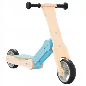 Dječji romobil 2 u 1, svijetlo plava i crna, 97x36x58 cm
