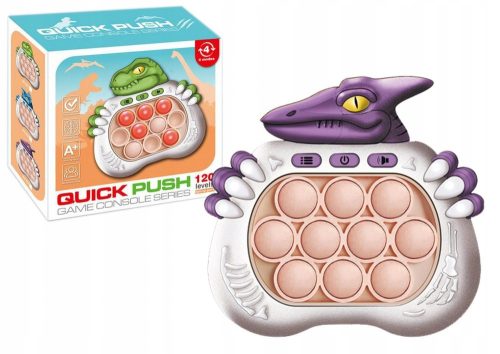 Dinozaur Pop It Igra Osjetila Svjetla na baterije Zvuk ljubičasto