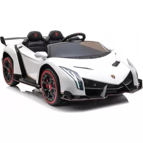    Lamborghini Veneno Licencirani automobil na baterije za djecu bijele boje