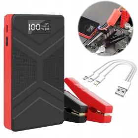   Prijenosni auto starter s punjačem baterija kapaciteta 30000mAh i USB priključkom