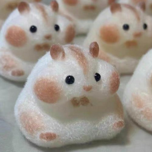 Ručno izrađena Silikonska Igračka za Stiskanje Taba Squishy Hamster