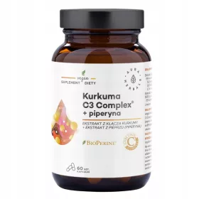   Kurkuma 500 mg C3 Complex + Piperyna 60 kapsula - Podržava imunitet i probavu