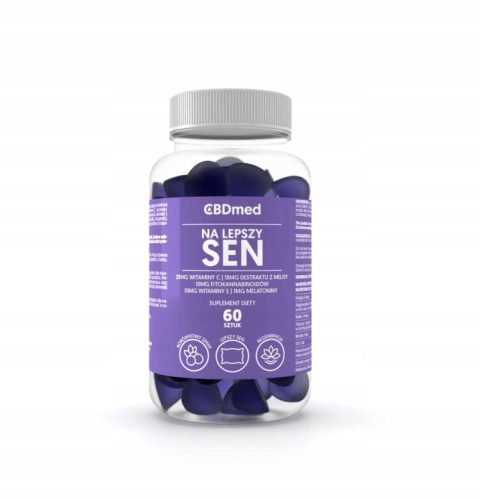 Gumeni bomboni CBD 15mg s melatoninom 1mg za bolji san - CBDmed 60 kom