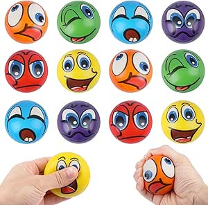 Anti-stres loptice Sensomotoričke Loptice Antistres Squishy Loptice Smajli Stiskači