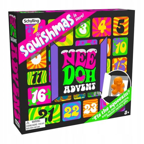 Adventski Kalendar Squishy Gniotci Nee-Doh Zelena