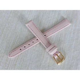 PASEK ZA ŽENSKI SAT 10 mm ROZA, PRIRODNA KOŽA