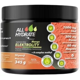   ALLHydrate Elektroliti s B kompleksom metil - Mango, 50 porcija, 345g