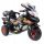 Super-Toys Crni Mega Motor sa 4 Brzine, 2 Snažna Motora, Naslon za Leđa, Napuhana Kola
