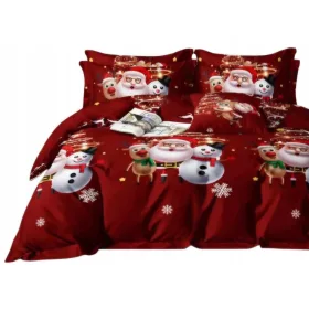  POKLON BOŽIĆNA POSTELJINA 200x220 + 2 JASTUČNICE